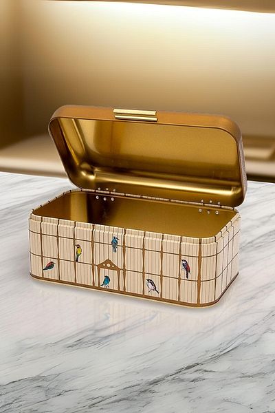EVLE Metal Bread Basket, Bread Box - Metal Bread Bowl, Bird Cage Er061-t7
