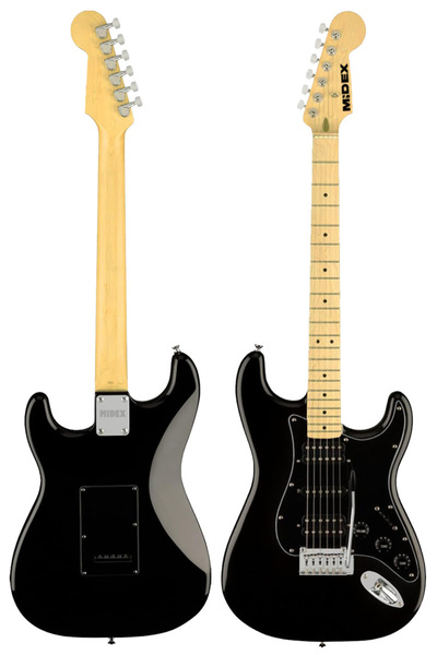 Midex Rph-40bk-30amp Full Black 30w Amfili Elektro Gitar Seti Hsh Manyetik Maple Klavye Üst Kalite