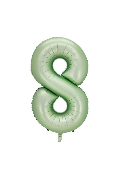 BEST PARTİ DOĞUM GÜNÜ PARTİ SÜSLERİ 0 Water Green Color Number Foil Balloon 7...