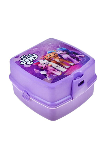 OYUNCAK STORE Pony Kids Lunch Box 4 Compartments with Fork and Spoon