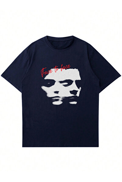 Ginevra Tricou oversize imprimat față în față unisex