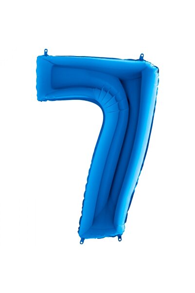 BEST PARTİ DOĞUM GÜNÜ PARTİ SÜSLERİ 7 بالون فويل أرقام لون أزرق غامق 100 سم