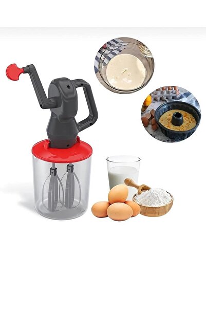 kitchenboost wenken kollu hazneli el mikseri - pratik çevirmeli mikser