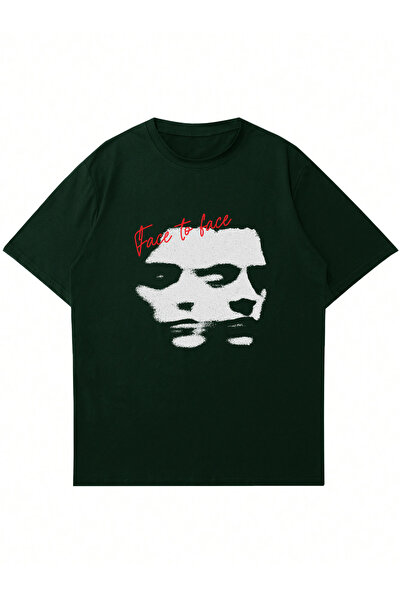 Ginevra Unisex licem u lice Štampano Oversize kroj T-shirt