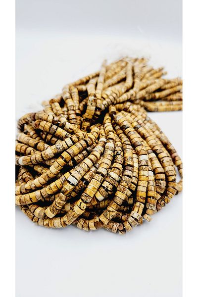 Yüksel Boncuk 6x3 mm Disc (Tree) Jasper Stone Natural Stone String