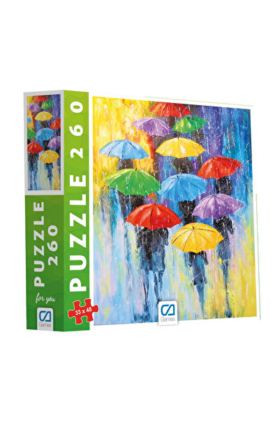 CA Games Şemsiyeler 260 Parça 33x48cm Çocuk ve Yetişkin için Hobi Puzzle Yapboz Serisi