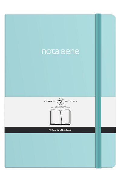 Victoria's Journals Caiet Nota Bene Premium cu copertă rigidă, 21x29 cm, cu rigle
