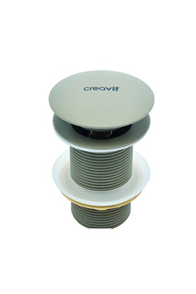 Creavit Lavabo Sifon Başlığı Pop-up Taşmasız Mat Cappuccino
