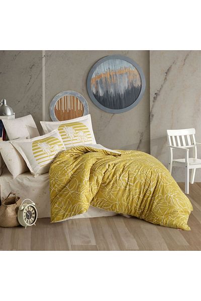 Hobby Ranforce Bedding Set - Eva Mustard, Double