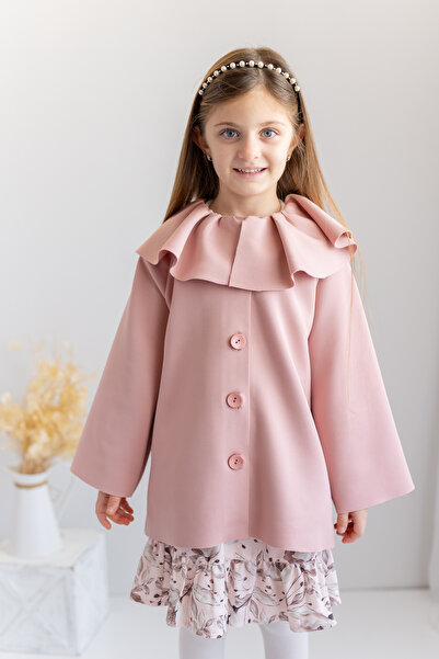 Zeyland Kız Çocuk Yaka Detaylı Scuba Ceket Beden: 7 Yaş