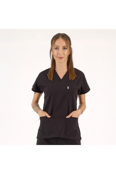 scrubs forma Likralı Kumaş Tek Üst