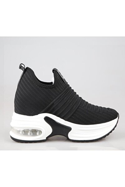 Guja 24y300-8 Σφηνοειδές τακούνι Μαύρες γυναίκες Αθλητικό παπούτσι ε