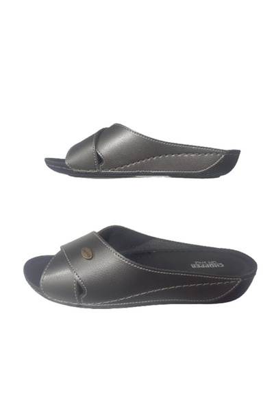 CHOPPER Платинові жіночі капці - перехресна ортопедична підошва, стильний дизайн для щоденного використання chpr857-74