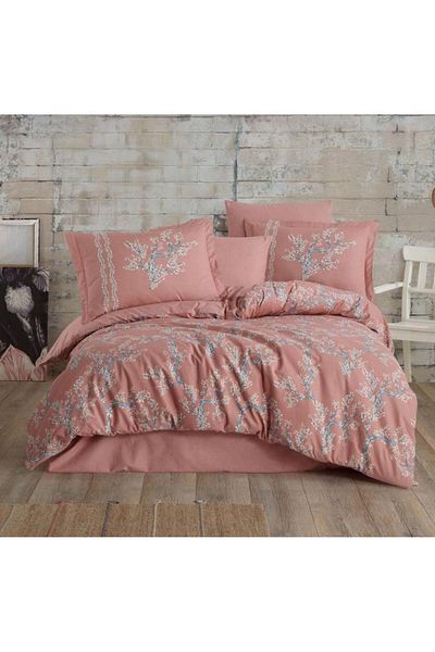 Hobby Double Ranforce Duvet Cover Set Camila Salmon Mlv Blsm