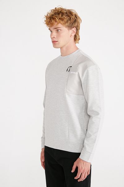 Jepublic Men's Gray Sweatshirt ( Model Code: J232406 )