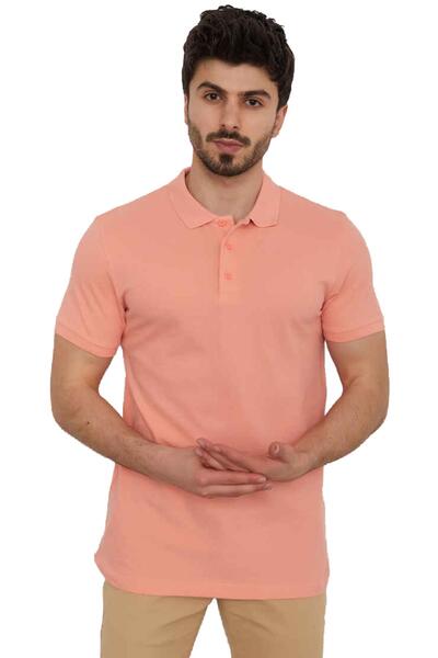 Cazador Ανδρικό μπλουζάκι Jazz 4613 Polo Pike 23y Salmon