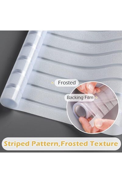 Trendpoint Cam Filmi Kaplama Statik Folyo 45cmx100cm Buzlu Desenli Duşa Kabin Ofis Dekorasyon