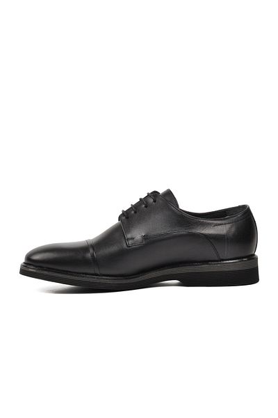 Fosco 3103 Black Genuine Leather Men's Casual Shoes