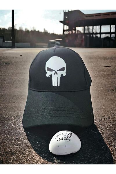 Touz Moda Μαύρο καπέλο Punisher