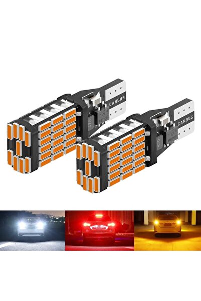 Erlight T15 W16w Canbus 45 Led Turuncu Sinyal  Ampülü