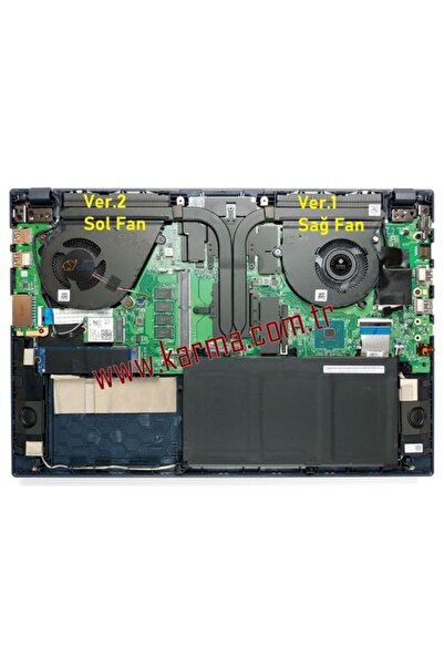 Afila ASUS VivoBook K571, K571lı, K571lh Notebook uyumlu CPU İşlemci Fanı Ver...