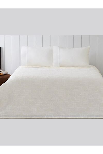 Taç Pique Set Jacquard Callie Ecru Single