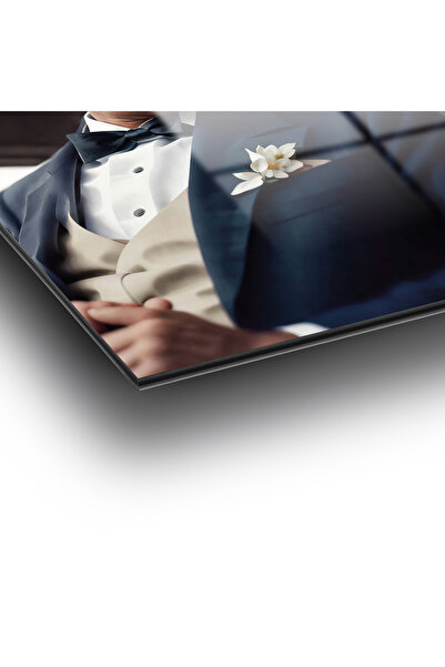 duvarsanatı Portret al lui Atatürk Tablou vertical din sticlă cu inteligență artificială Decor de perete pentru acasă, birou, școală, tablou mare pentru cadou