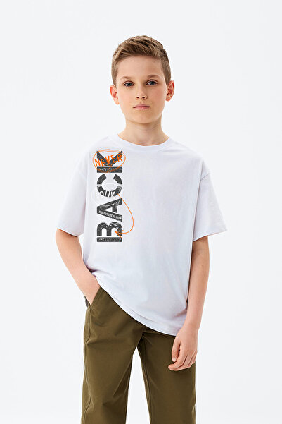 MYADA Tricou imprimat pentru băieți Never Look Back