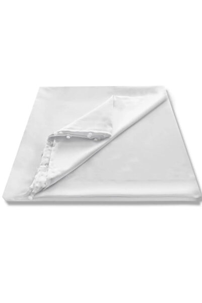 yağmur zebra White Minimalist Design Satin Sunshade Background Curtain - Non- Pleated