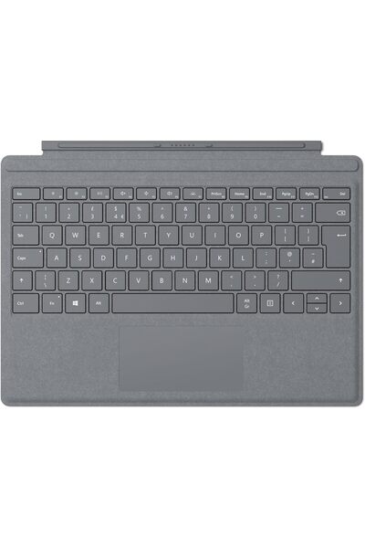 MICROSOFT Surface Go Tablet Uyumlu Alcantara Signature Type Cover İngilizce Klavye - Gri