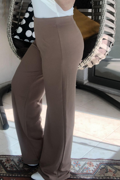 Dila Butik Bollama Pensli Krep Pantolon