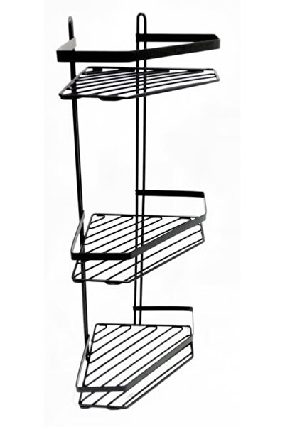 Lider ЛІДЕР 3-Х П'ЯТИКУТНИЙ КУТОВИЙ ПОЛИЦЯ ЧОРНИЙ