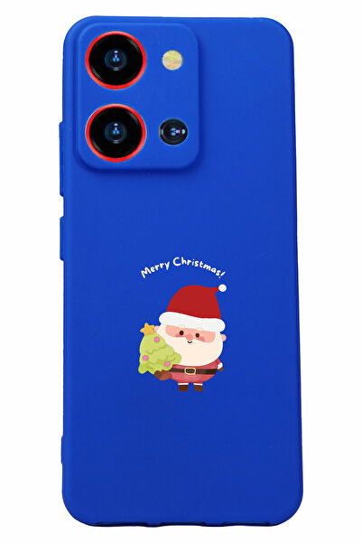 Reeder S19 Max Pro S Zoom - حافظة سيليكون باللون الأزرق مع طباعة وحماية للكاميرا