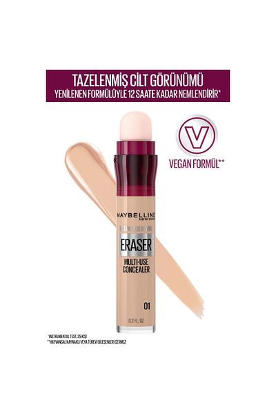 Maybelline New York Maybelline Instant Anti Age Eraser Concealer -01 Light