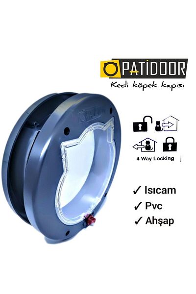 PATİDOOR Pati Xxl /// Anthracite Gray /// cat Door