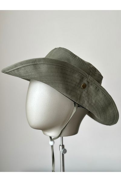 Amor Center Unisex Summer Safari - Foldable Cowboy Hat, Ventilation Holes, Linen/Cotton