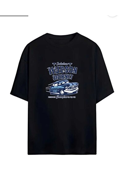 PERISENSE تي شيرت كبير الحجم مطبوع عليه هدسون هورنيت للنساء والرجال للجنسين