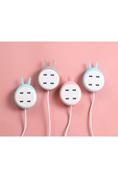 hediye New cute rabbit USB suction usb'li priz