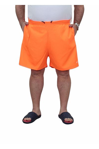 MocGrande Orange Plus Size Classic Swim Shorts - 23677