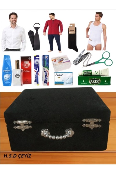 Sonem Çeyiz Παντόφλες Πουκάμισο Γαμπρού Παρτίδα Καλλυντικών 1002