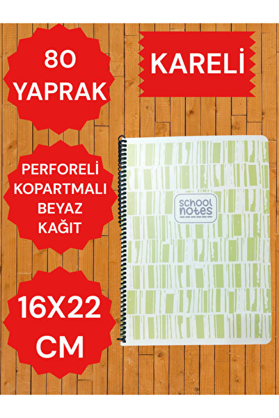 SEYFİKİRTASİYE CHECKERED 16X22 80 FOI DE CARNET DE NOTE HÂRTIE HÂRTIE DE CARDĂ PERFORATĂ