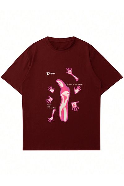 Mad&Calf Μπλουζάκι Unisex Desire με στάμπα με λαιμόκοψη