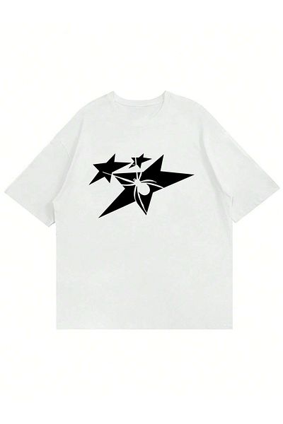 Mad&Calf Μπλουζάκι Unisex Star Spider με στάμπα με λαιμόκοψη