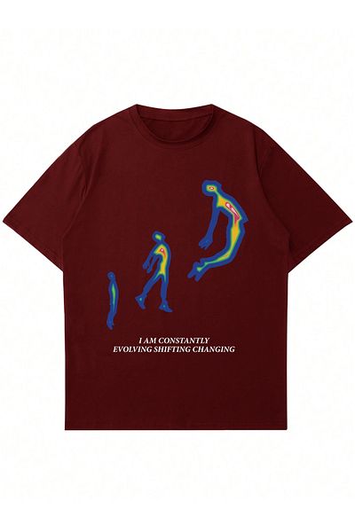 Mad&Calf Μπλουζάκι Unisex I Am Constantly Printed Crew Neck Oversize