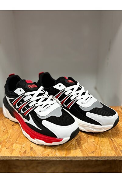 Wickers WICKERS 2687 BLACK-WHITE-RED MEN'S SPORTS SHOES