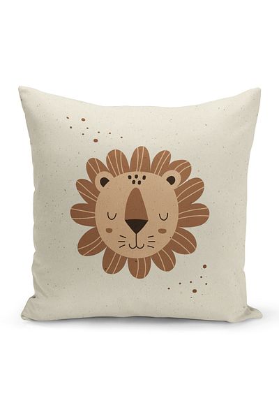 Bertille Home Child Baby Series Double-Sided Digital Printed Throw Pillow Case (Kids Children Cushion Cover)
