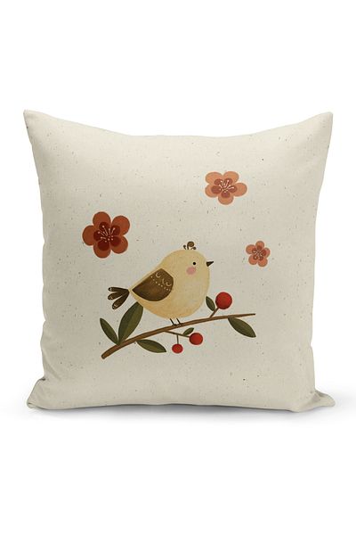 Bertille Home Child Baby Series Double-Sided Digital Printed Throw Pillow Case (Kids Children Cushion Cover)