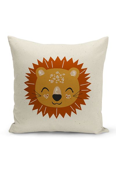 Bertille Home Child Baby Series Double-Sided Digital Printed Throw Pillow Case (Kids Children Cushion Cover)