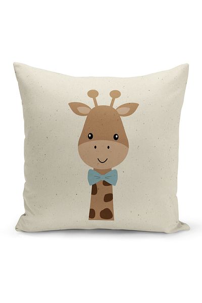 Bertille Home Child Baby Series Double-Sided Digital Printed Throw Pillow Case (Kids Children Cushion Cover)
