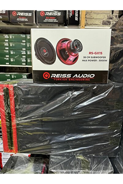 REISS AUDIO 38 Cm 3000Watt 1500Rms Spl Kabinli Çift Bobin Bass Subwoofer Reis...
